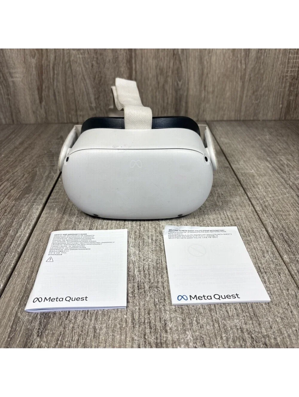 Meta Quest 2 256GB VR Headset Only w Head Strap KW49CM Tested No Controllers